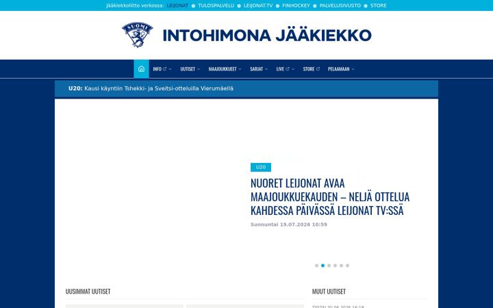 Screenshot of leijonat.fi
