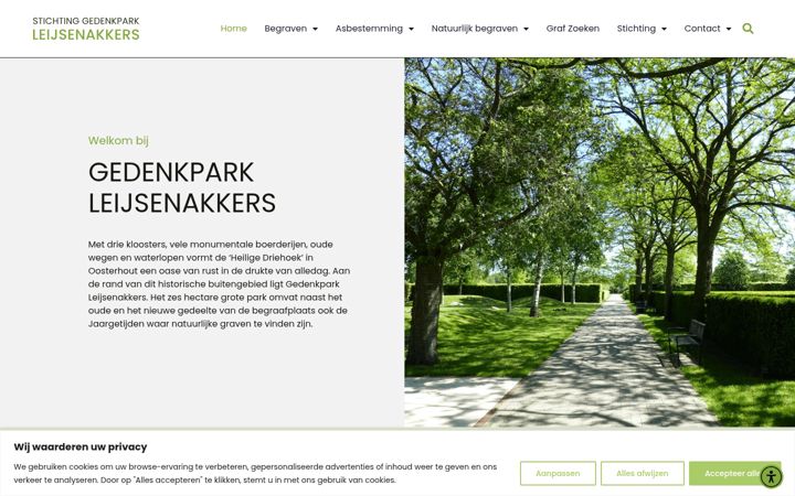 Screenshot of leijsenakkers.nl