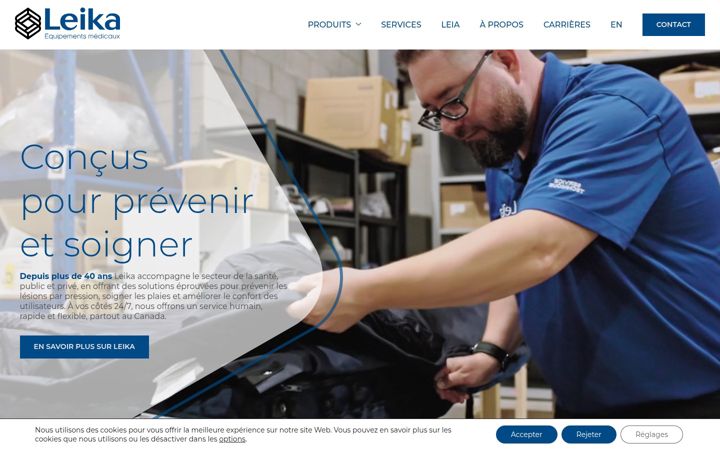 Screenshot of leika.ca