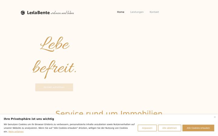 Screenshot of leilabente.de