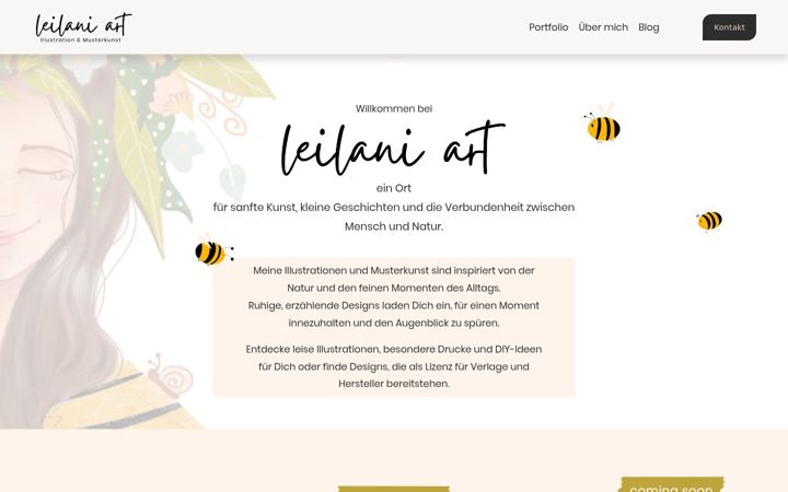 Screenshot of leilaniart.de