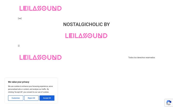 Screenshot of leilasound.com