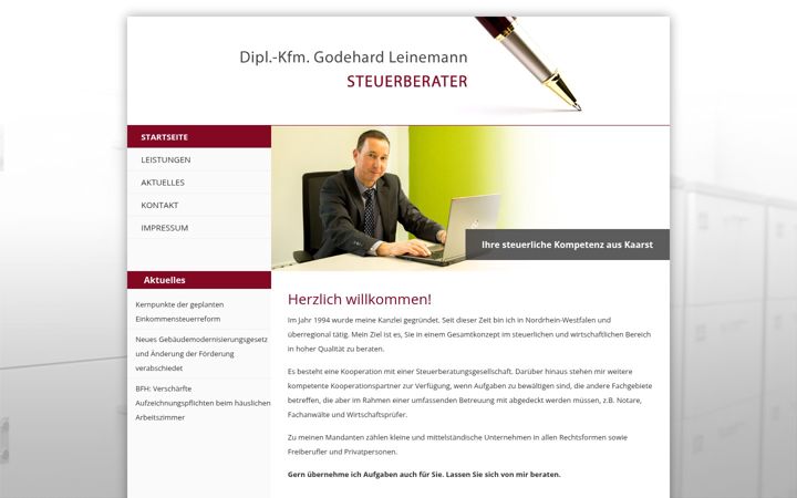 Screenshot of leinemann-stb.de