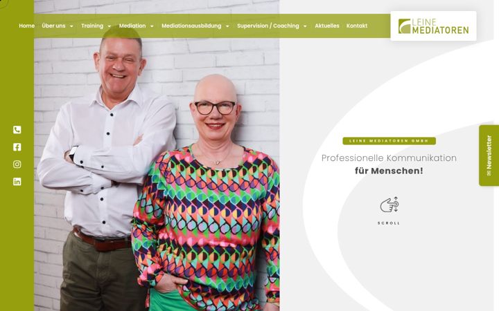 Screenshot of leinemediatoren.de