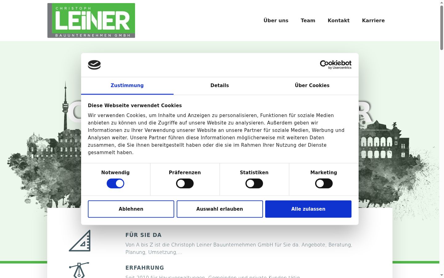 Sutikimo reklamjuostės, rodytos prieš bet kokią sąveiką, ekrano kopija