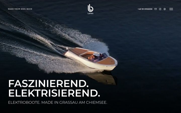 Screenshot of leines-boote.de