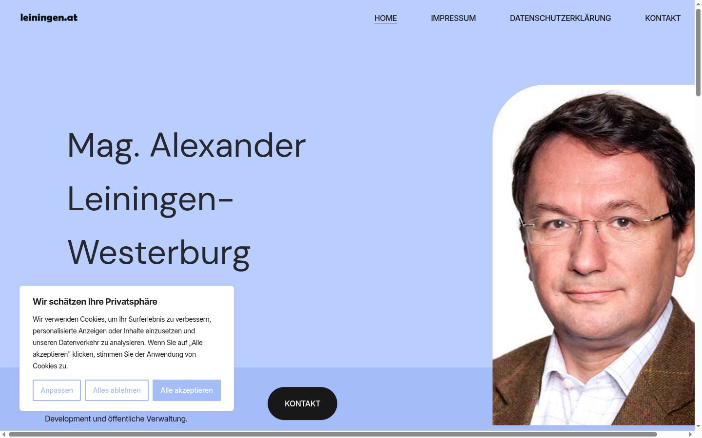 Screenshot tal-banner tal-kunsens muri qabel kwalunkwe interazzjoni