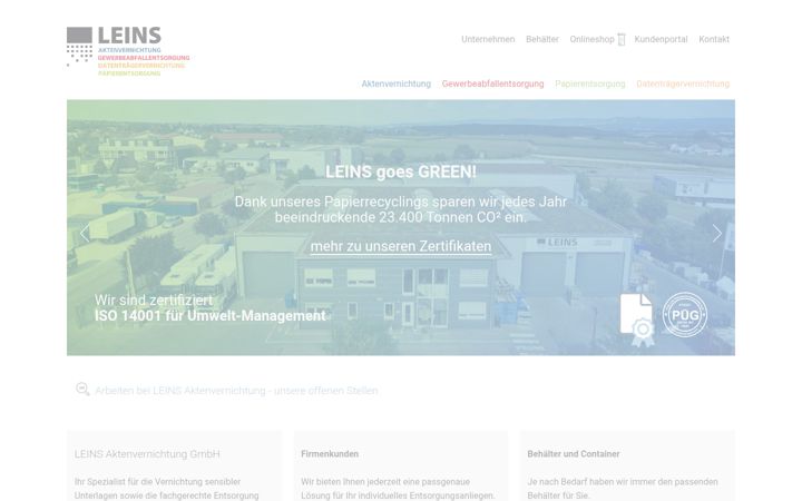 Screenshot of leins-akten.de