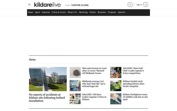 Screenshot of leinsterleader.ie