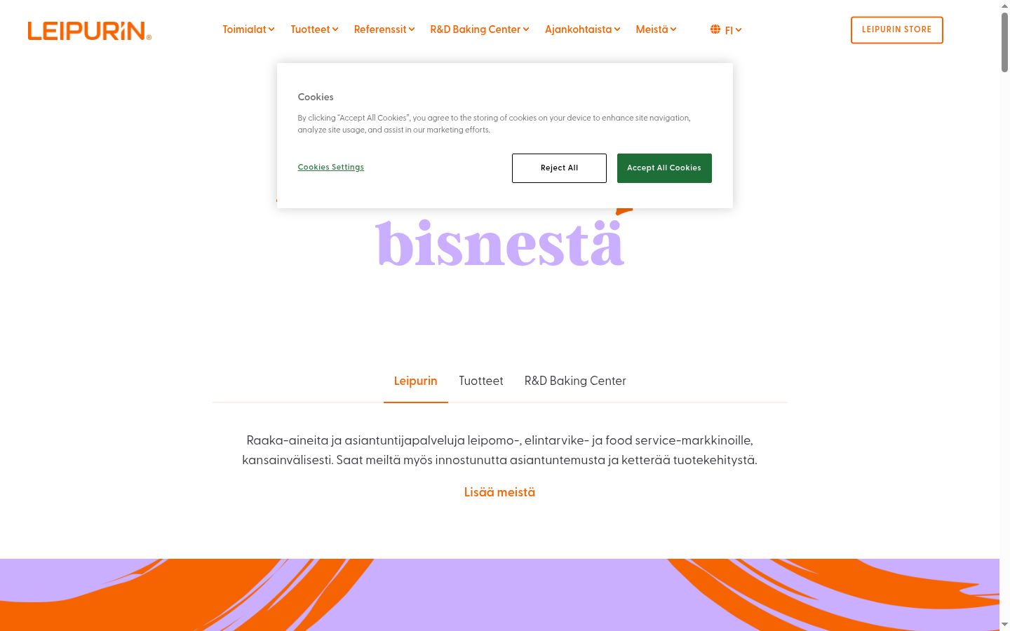 Screenshot tal-banner tal-kunsens muri qabel kwalunkwe interazzjoni