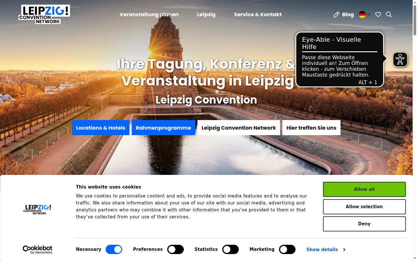Screenshot tal-banner tal-kunsens muri qabel kwalunkwe interazzjoni