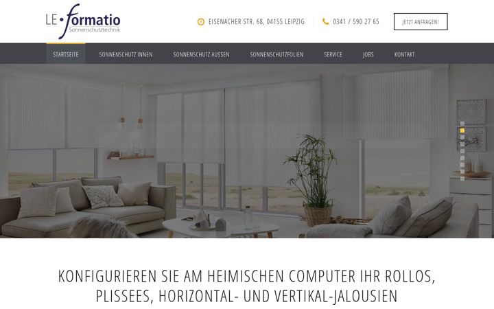 Screenshot of leipzig-sonnenschutz.de