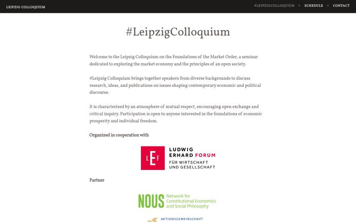 Screenshot of leipzigcolloquium.de