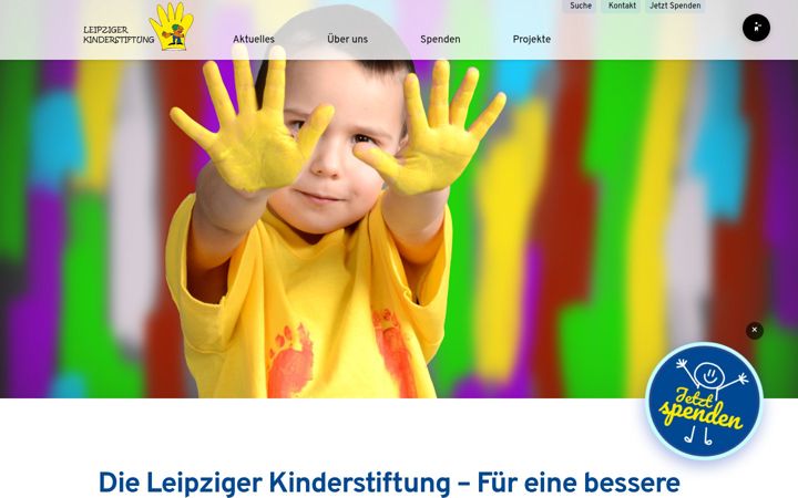 Screenshot of leipziger-kinderstiftung.de