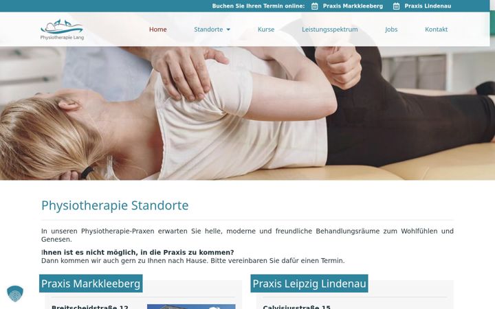 Screenshot of leipziger-physiotherapie.de
