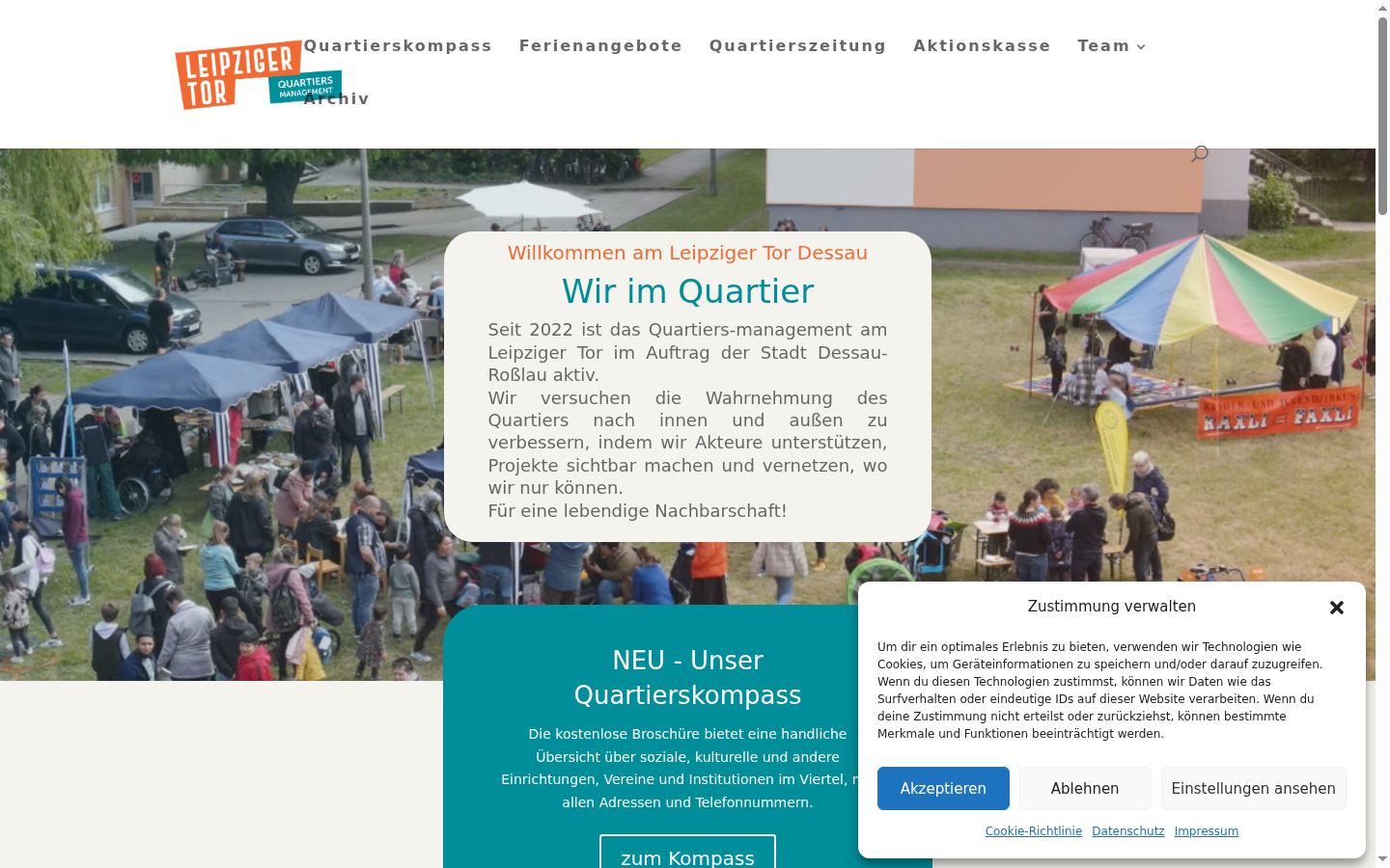 Screenshot van de toestemmingsbanner zoals getoond vóór enige interactie