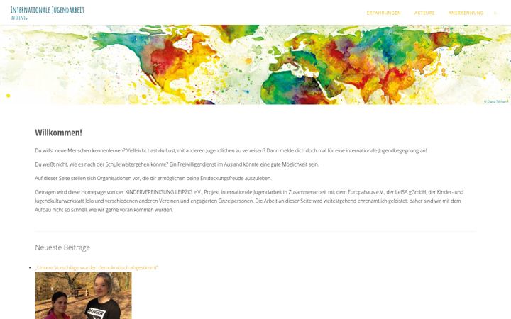 Screenshot of leipziginternational.de