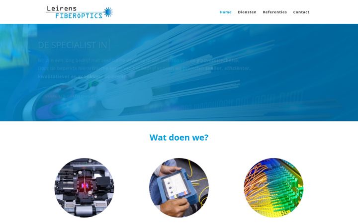 Screenshot of leirensfiberoptics.be