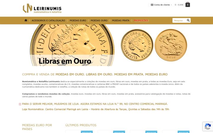 Screenshot of leirinumis.com