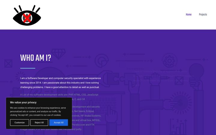 Screenshot of leiroux.ca