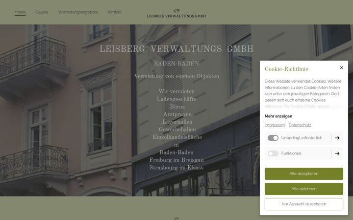 Screenshot of leisbergverwaltung.de