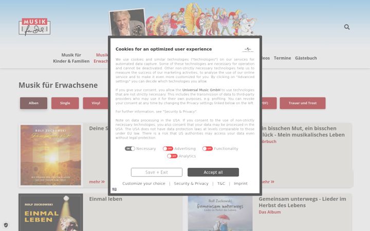 Screenshot of leisestaerke.de