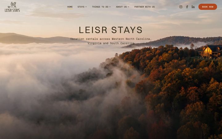 Screenshot of leisrstays.com