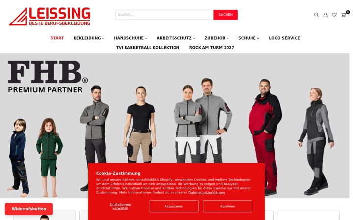 Screenshot of leissing.eu