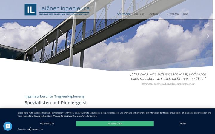 Screenshot of leissner-ingenieure.de