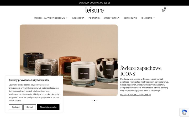 Screenshot of leisure-candle.com