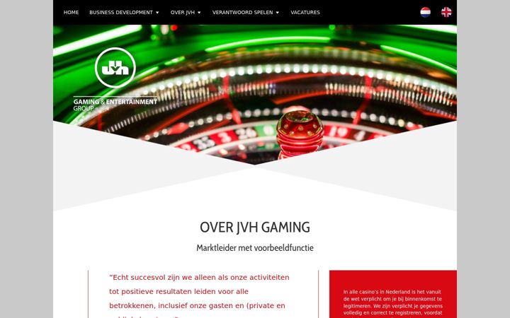 Screenshot van leisureproperties.nl
