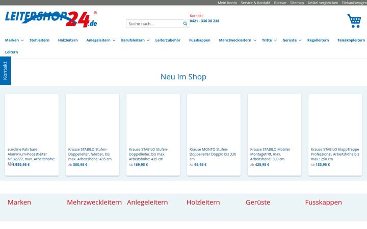 Screenshot of leitershop24.de