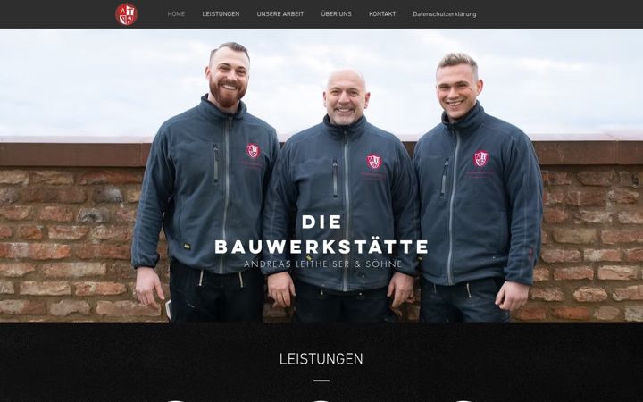 Screenshot of leitheiser-bau.de