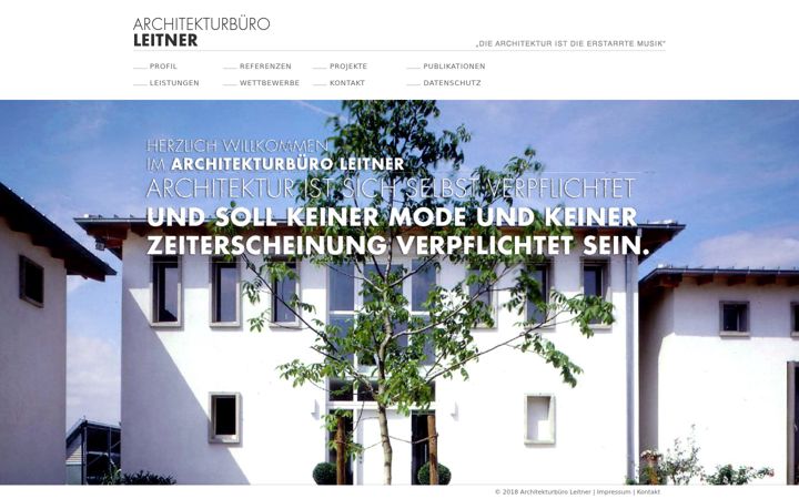 Screenshot of leitner-architekt.de