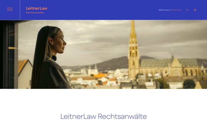 Screenshot of leitnerlaw.at