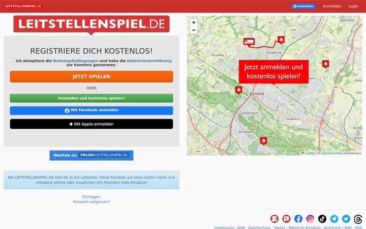 Screenshot of leitstellenspiel.de