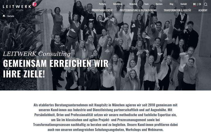 Screenshot of leitwerk-consulting.com