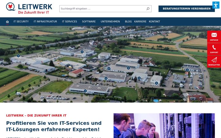 Screenshot of leitwerk.de