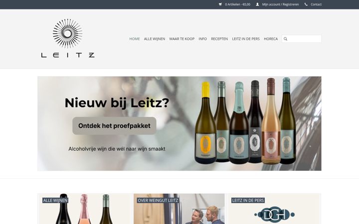 Screenshot of leitz-alcoholvrij.nl
