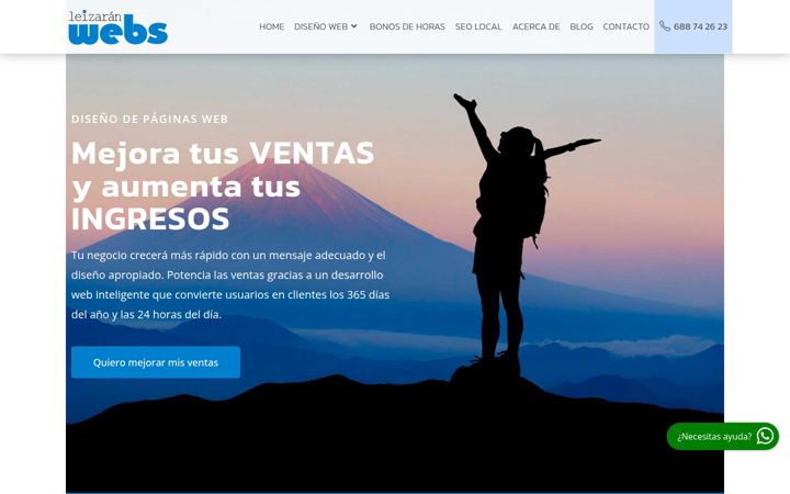 Screenshot of leizaranwebs.com