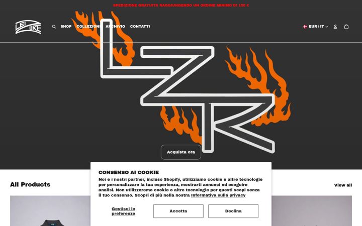 Screenshot of leizurestudio.com