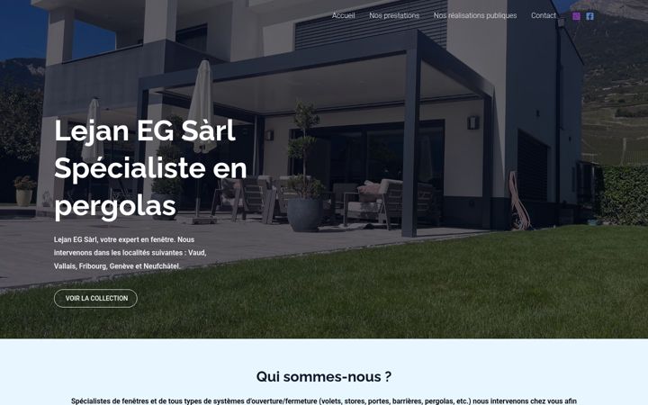 Screenshot of lejaneg.ch