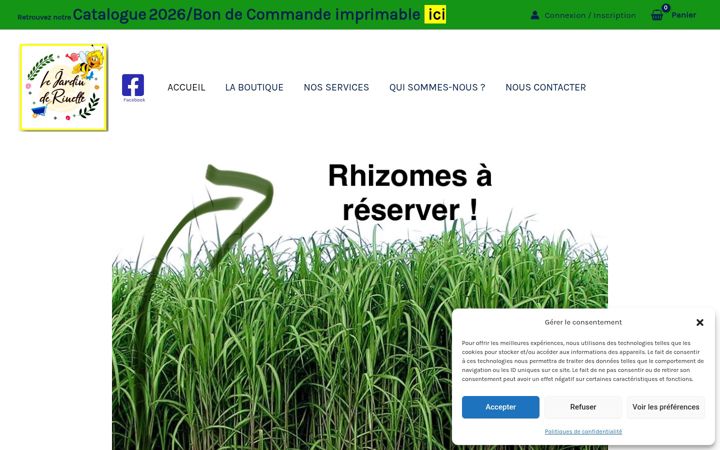 Screenshot of lejardinderinette.com