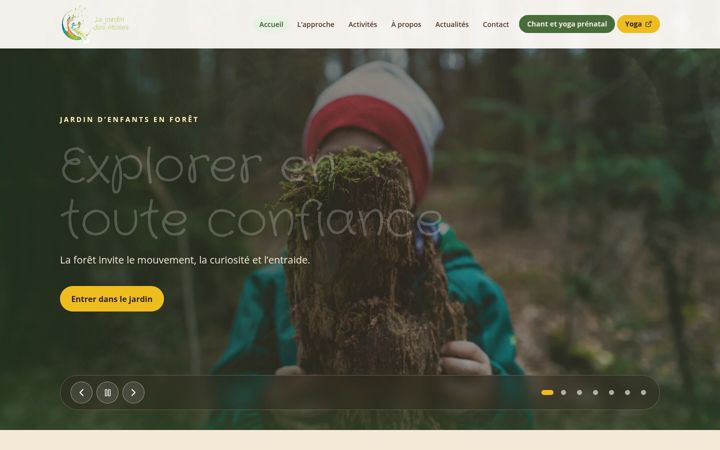 Screenshot of lejardindesetoiles.ch