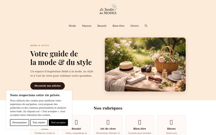 Screenshot of lejardindesmodes.fr