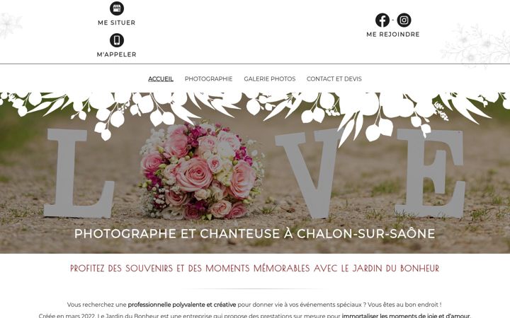 Screenshot of lejardindubonheur-photochant.fr