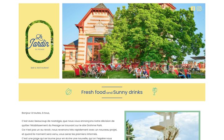 Screenshot of lejardindupesage.be