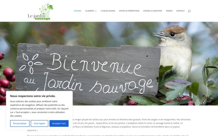 Screenshot of lejardinsauvage.ch