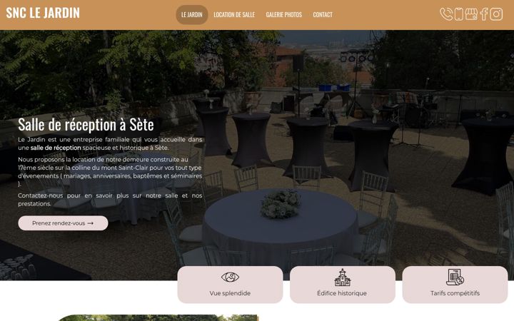 Screenshot of lejardinsete.fr