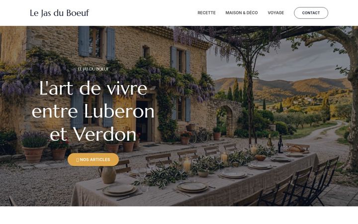 Screenshot of lejasduboeuf.fr